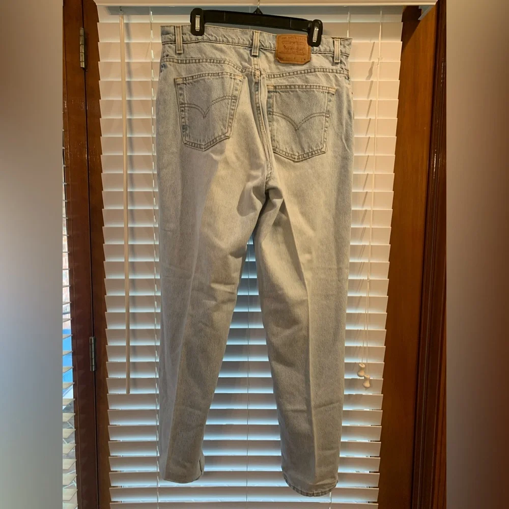1995 vintage Levi’s 551 Relaxed Tapered Leg Womens Jeans USA Made Sz 16 M - Picture 2 of 9